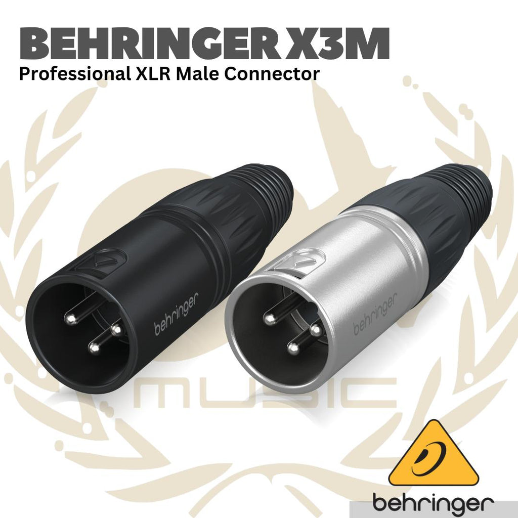 Behringer X3M Professional XLR Male Connector - Jack XLR Male 3 Pin X3-M
