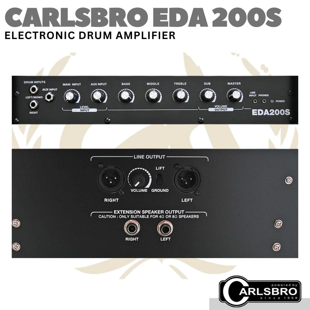 CARLSBRO EDA200S Electric Drum Amplifier | Speaker Monitor EDA 200