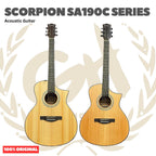 Scorpion SA190C Series Acoustic Guitar - SA 190 C Gitar Akustik Original Asli