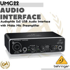BEHRINGER UMC22 SOUNDCARD AUDIO INTERFACE