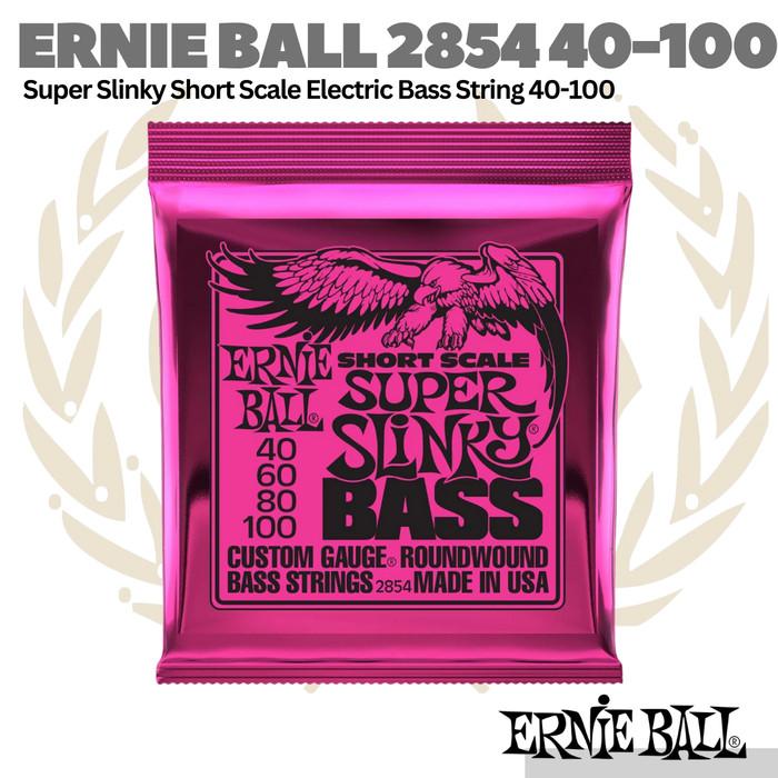 Ernie Ball 2854 Nickel Wound Short Scale Bass Strings, 40-100