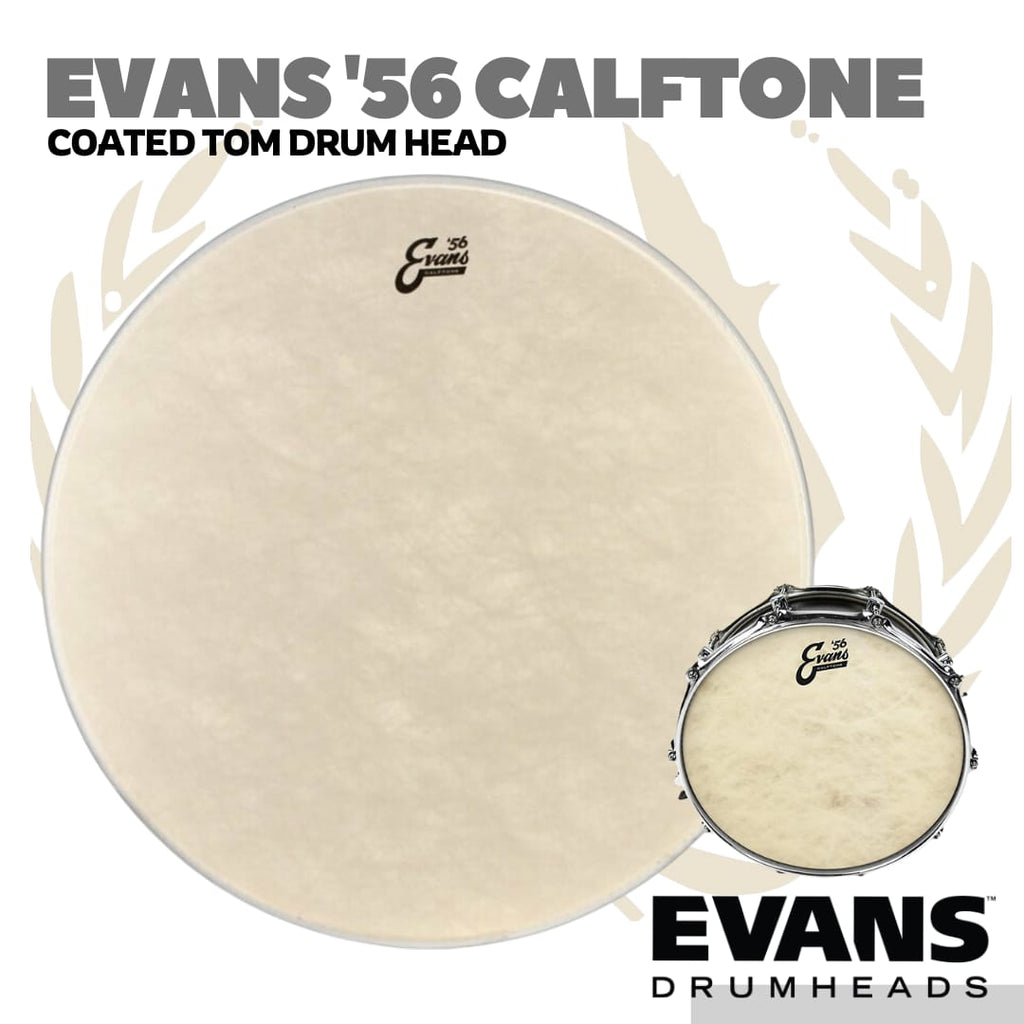 EVANS Calftone '56 Coated Tom Drumheads | Batter Drum Head Original