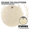 EVANS Calftone '56 Coated Tom Drumheads | Batter Drum Head Original
