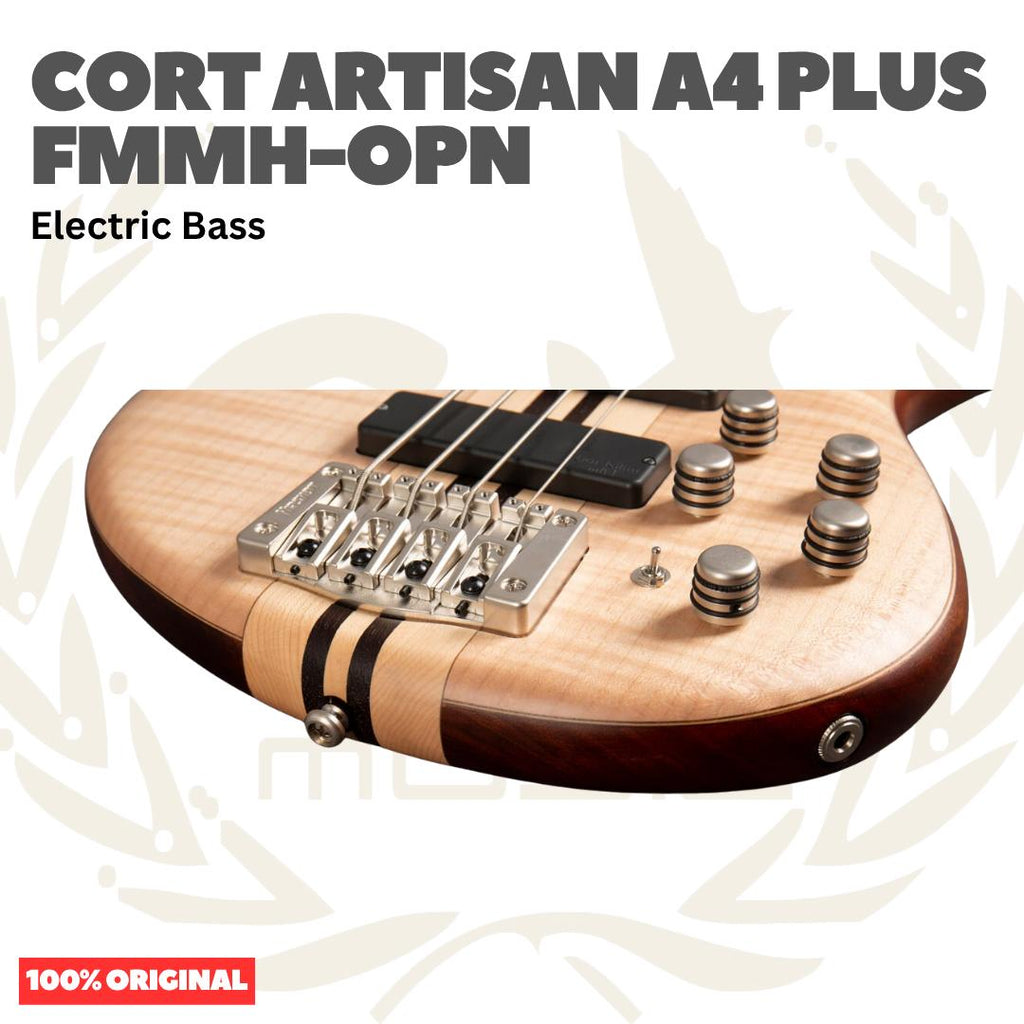 Cort Artisan A4 Plus FMMH Electric Bass Guitar - Bass Listrik Elektrik
