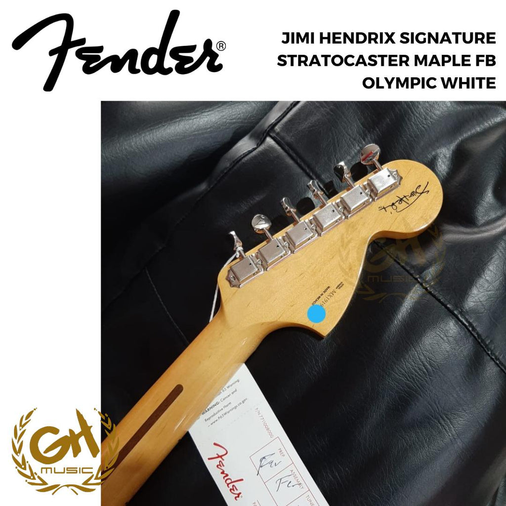 FENDER JIMI HENDRIX SIGNATURE STRATOCASTER MAPLE FB - Gitar Elektrik