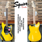 Squier FSR Bullet Competition HH Mustang with Stripes, Electric Guitar