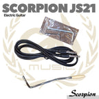 SCORPION JS21 Black Jaguar Series Electric Guitar | Gitar Stratocaster
