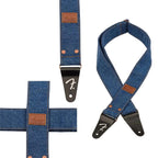 FENDER x WRANGLER Denim Guitar Straps | Strap Gitar Bass