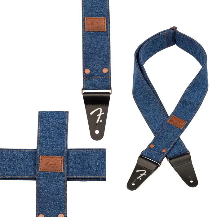 FENDER x WRANGLER Denim Guitar Straps | Strap Gitar Bass