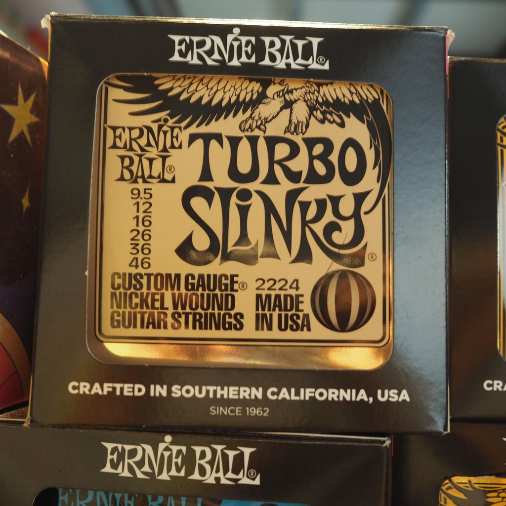 Ernie Ball 2224 Turbo Slinky Nickel Wound Electric Guitar Strings 9.5 - 46 - Senar Gitar