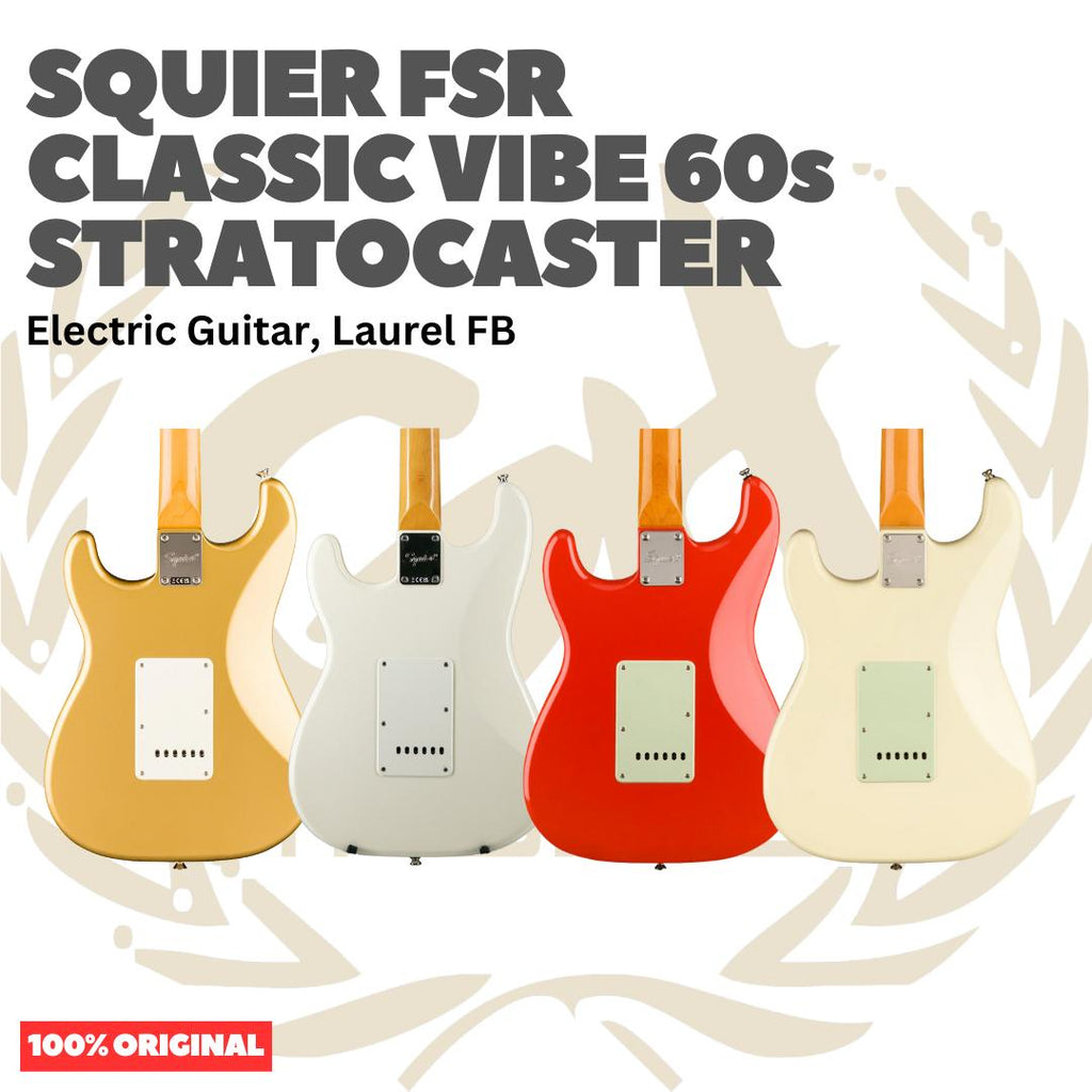 SQUIER FSR Classic Vibe 60s Stratocaster Electric Guitar - Gitar Listrik Elektrik Original Asli