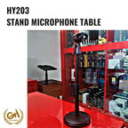 HY-203 Microphone Stand Meja Holder - HY203 Table Stand Mic Original