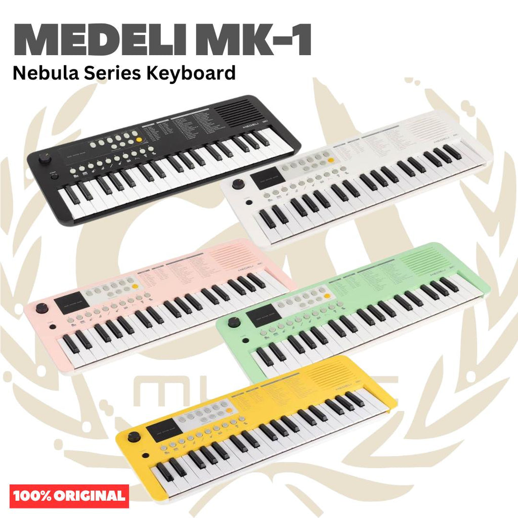 MEDELI MK-1 37-Keys Nebula Series Keyboard Portable - MK1 Keyboard Mini USB-C Original Asli