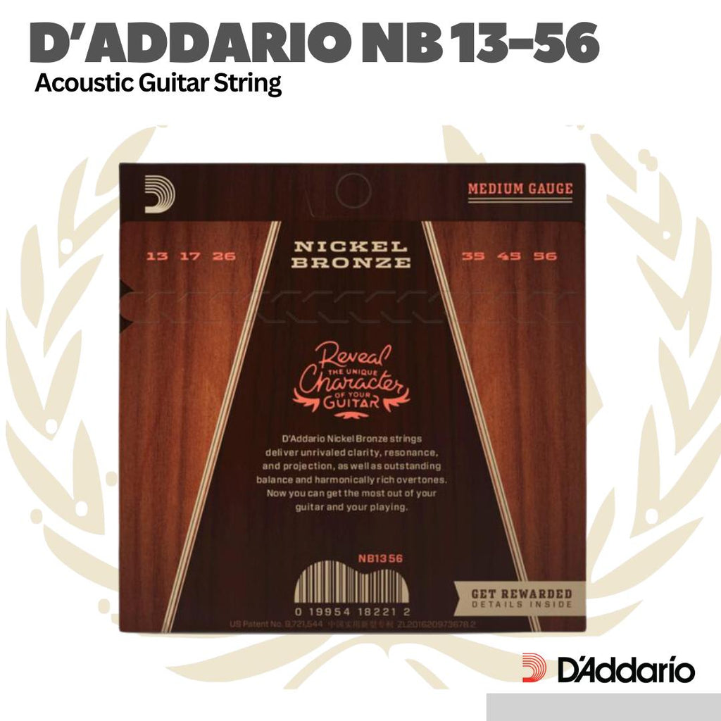 D'addario NB1356 Acoustic Guitar String - Senar Gitar Akustik 13-56