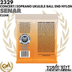Ernie Ball 2329 Concert Soprano Nylon Ball End, Clear - Senar Ukulele