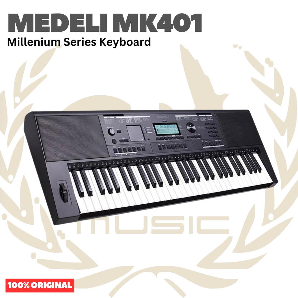MEDELI MK401 61-Keys Millenium Series Keyboard Portable - MK-401 Keyboard Original Asli