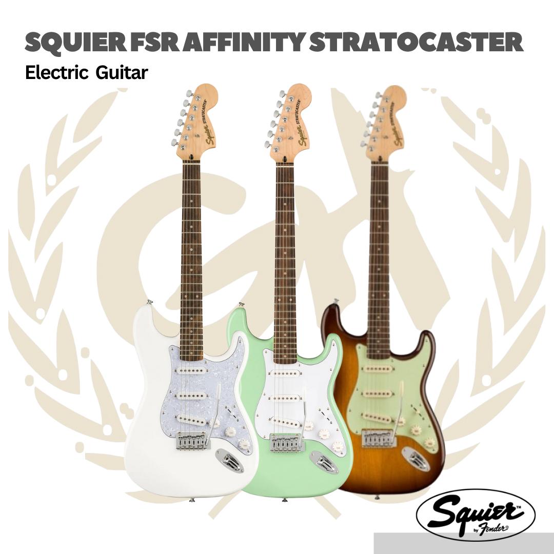 Squier FSR Affinity Series Stratocaster Laurel FB Guitar Electric - Gitar Elektrik
