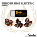Fender Fine Electric Guitar Pick Tin, Assorted Gauge, 12-Pack - Pick Gitar Bass