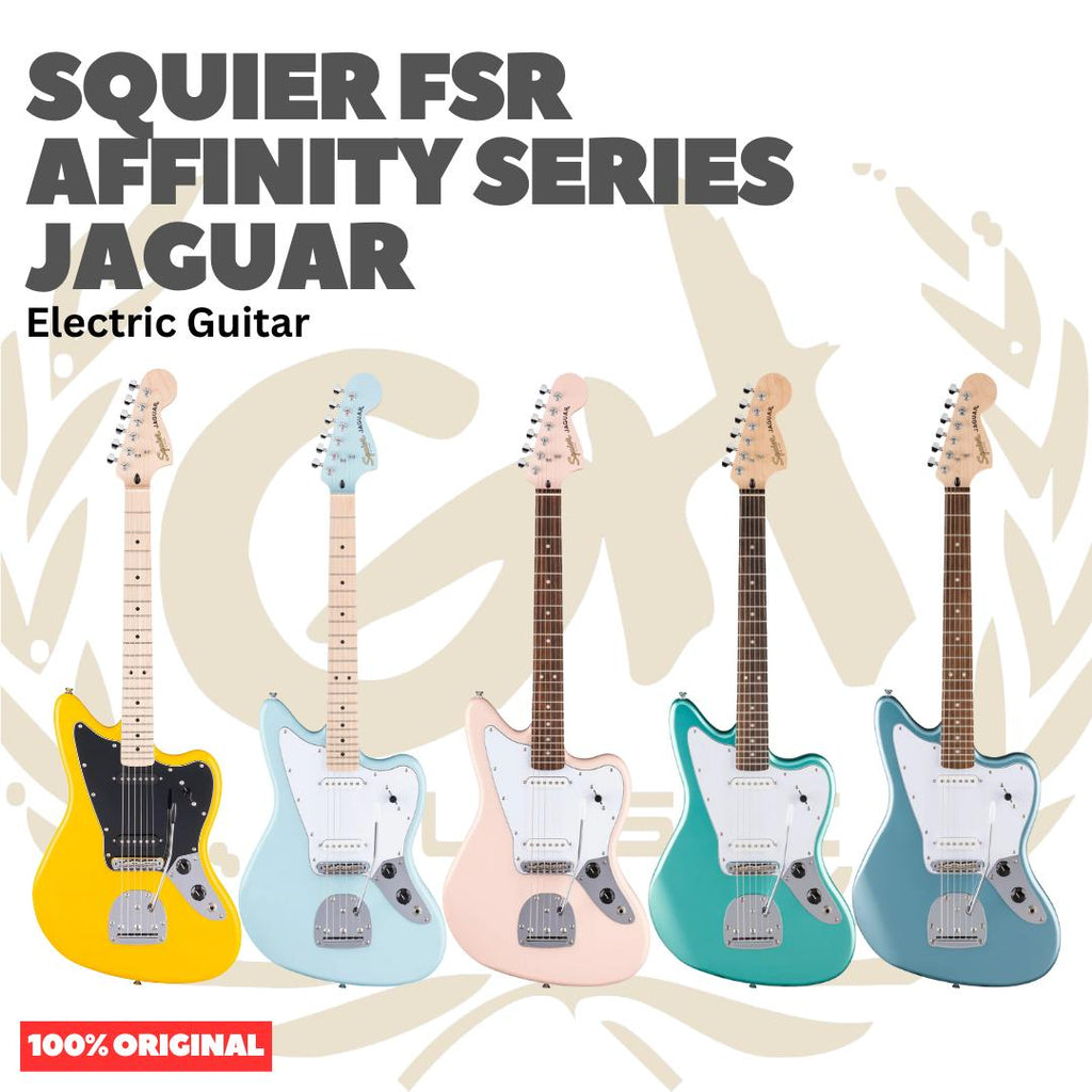 SQUIER FSR Affinity Series Jaguar Electric Guitar - Gitar Listrik Elektrik Original Asli