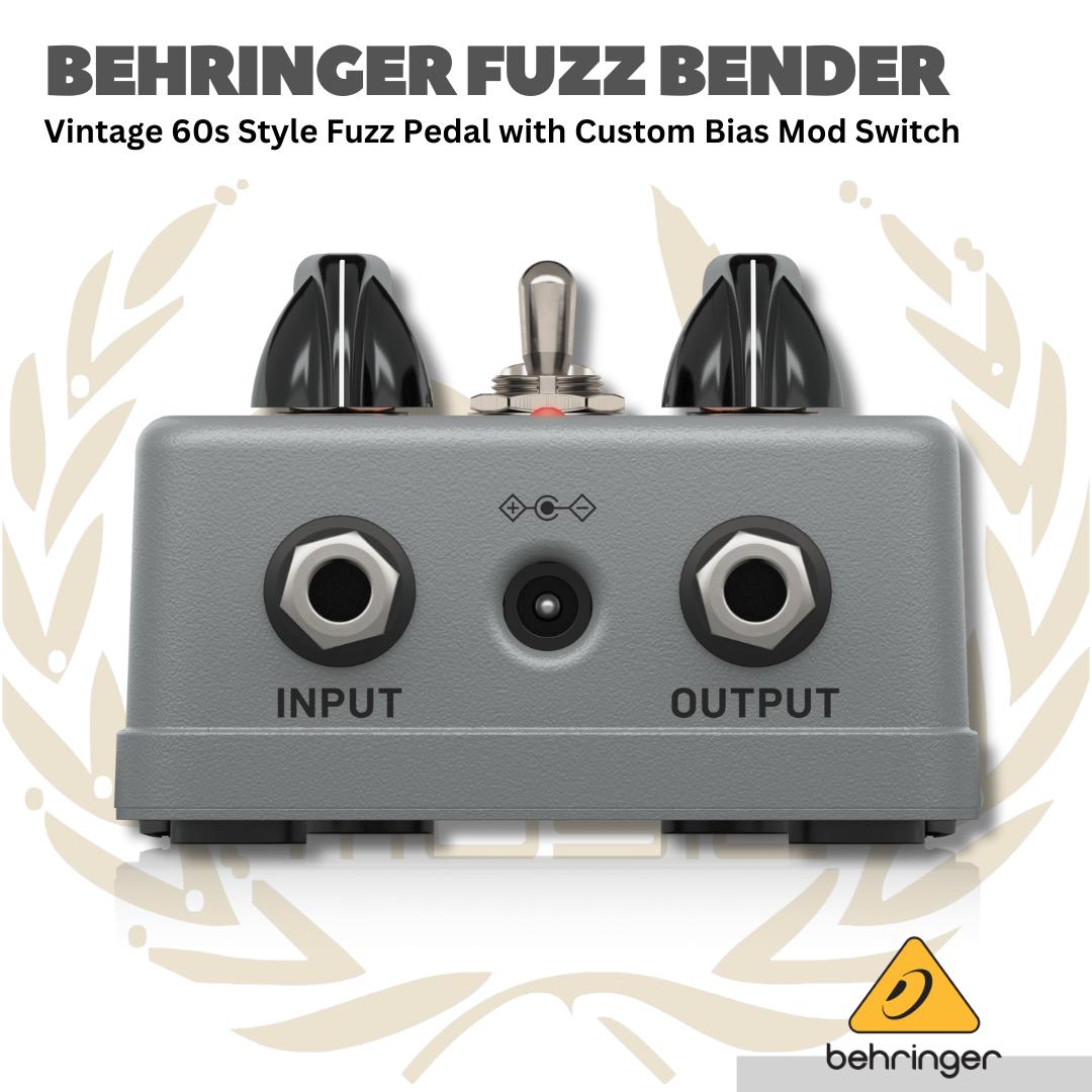 BEHRINGER FUZZ BENDER VINTAGE 60s STYLE PEDAL EFFECT - FUZZ-BENDER EFEK PEDAL GITAR BASS FUZZBENDER