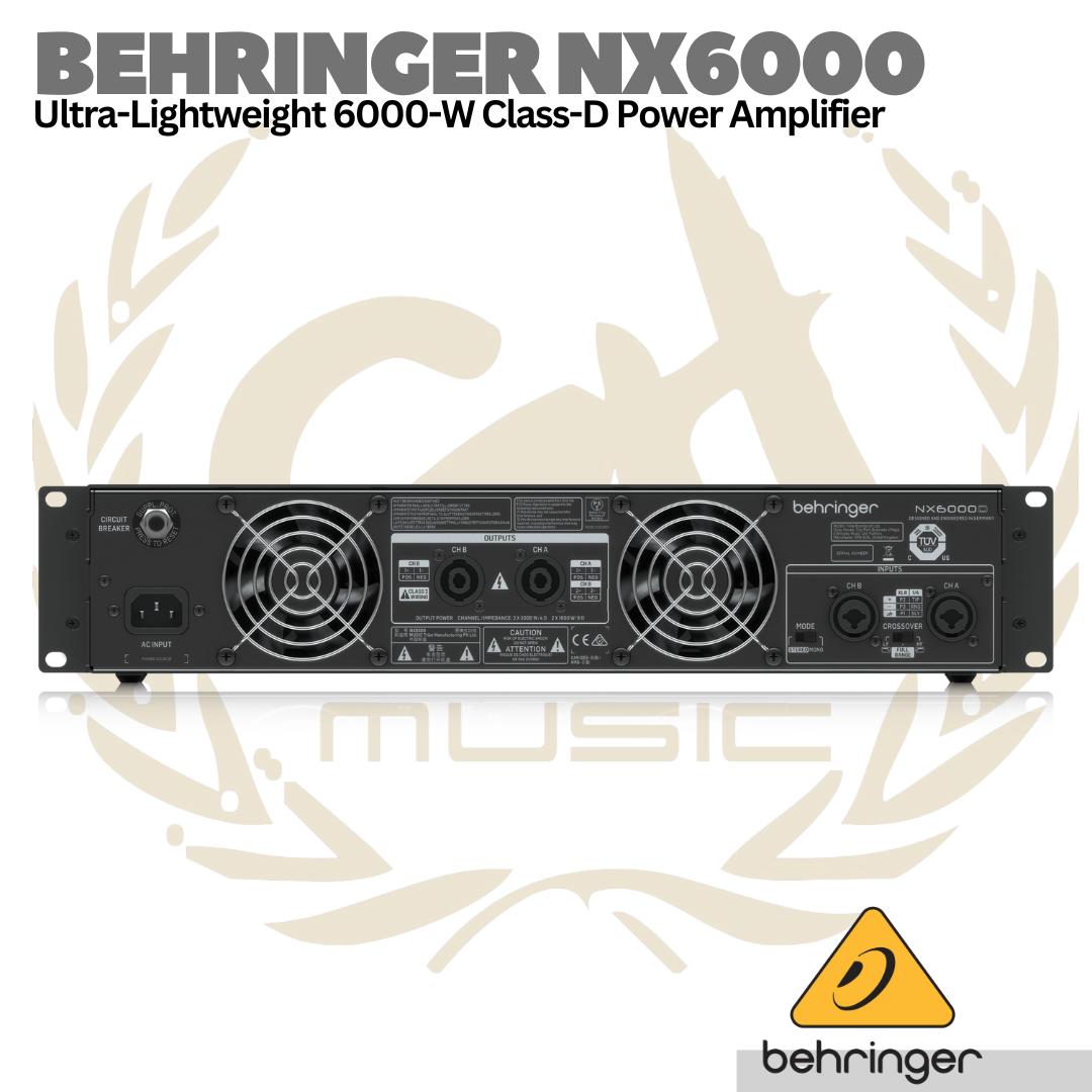 Behringer NX6000 Ultra-Lightweight 6000-Watt Class-D Power Amplifier