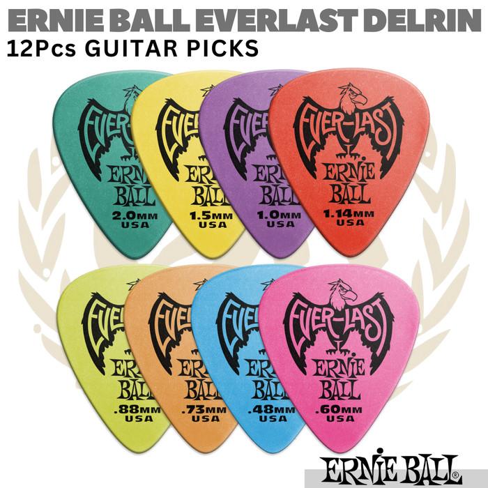 ERNIE BALL Everlast Delrin Guitar Pick 12pcs | Pik Gitar