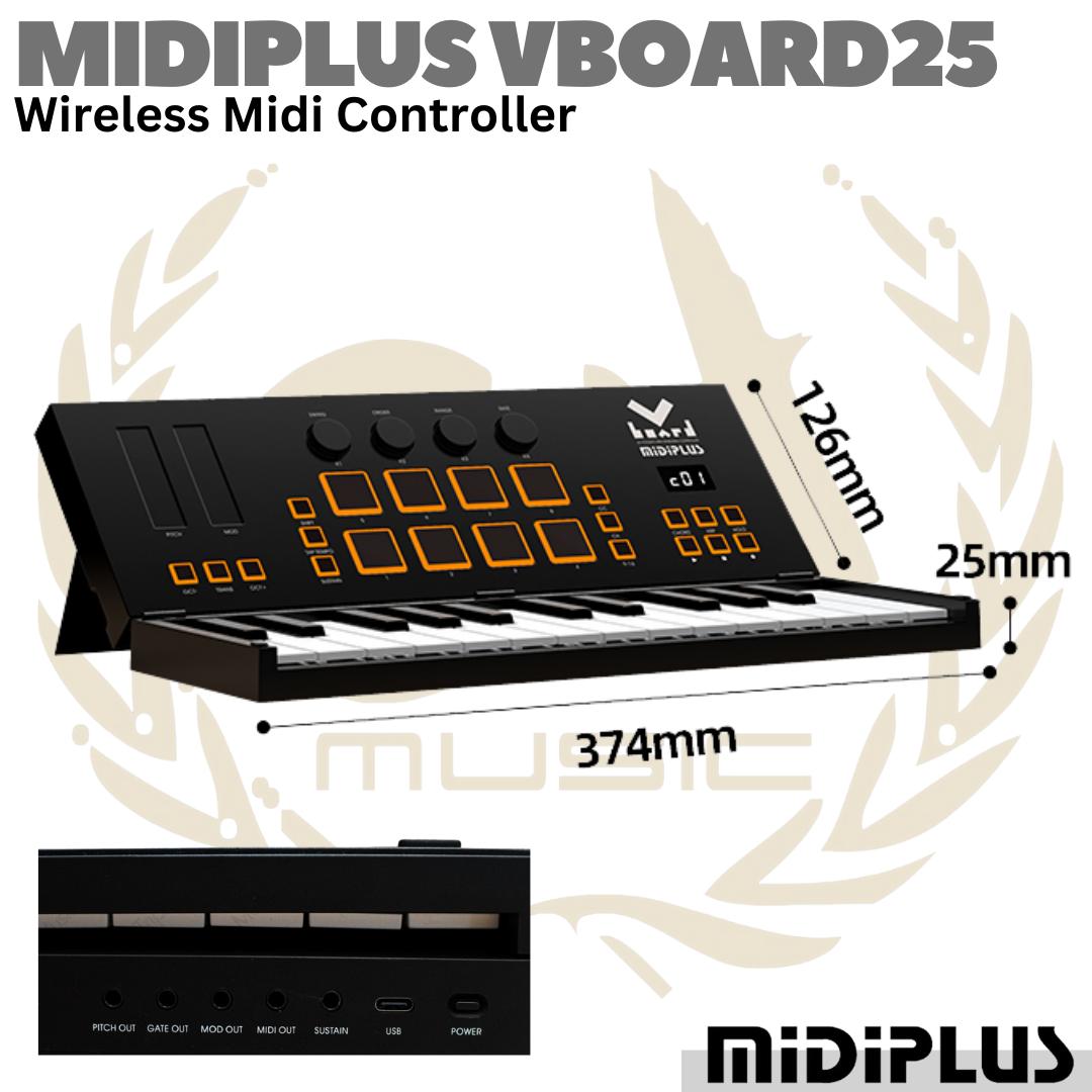 MIDIPLUS VBOARD25 Wireless Bluetooth Midi Controller | V Board 25