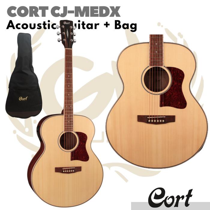 CORT CJ-MEDX Acoustic Electric Guitar | Gitar Akustik Elektrik CJ MEDX