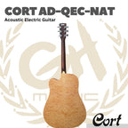 Cort AD-QEC-NAT Acoustic Electric Guitar w/Bag - Gitar Akustik Elektrik Cort AD QEC NAT Include Softcase Bag