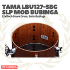 TAMA LBU127-SBG 12x7inch SLP MOD Bubinga Snare Drum, Satin Bubinga - Senar Drum