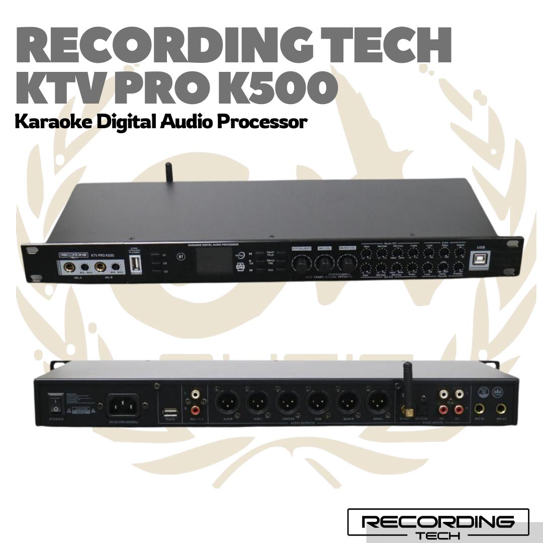 Recording Tech KTV Pro K500 Karaoke Digital Audio Processor - Mixer Karoke Original Amplifier