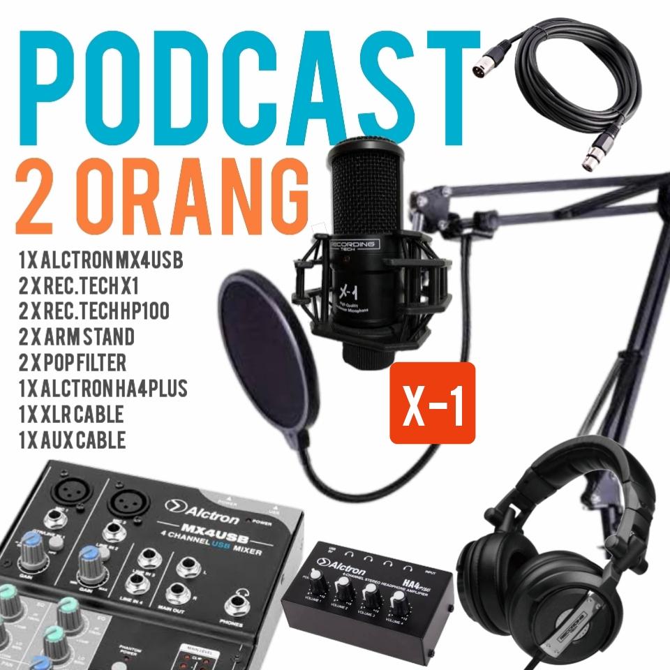 PODCAST LENGKAP 2 ORANG ALCTRON MX4USB + RT HP100 + MICROPHONE