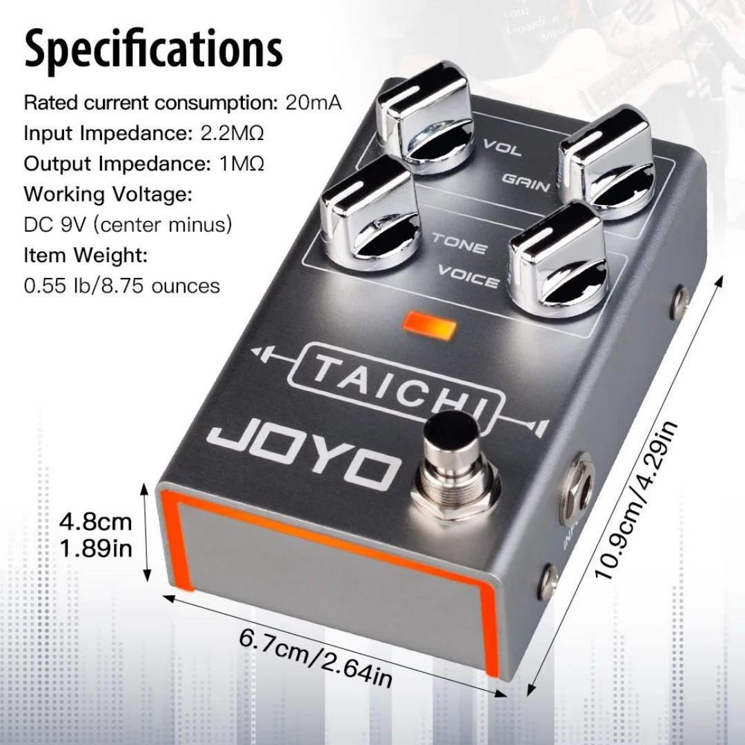 JOYO R-02 TAICHI Low Gain Overdrive Guitar Effect Pedal - Efek Gitar