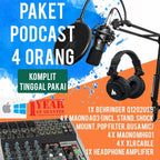 BEHRINGER Q1202USB PLUS MAONO A03, PODCAST 4 ORANG KOMPLIT