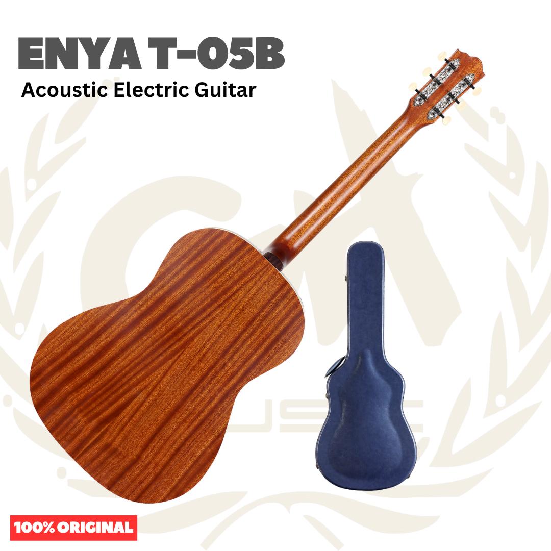 Enya T-05B Parlor Acoustic Guitar - Gitar Akustik T05B