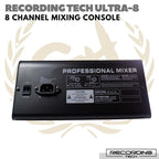 RECORDING TECH ULTRA 8 MIXING CONSOLE | Audio MIxer 8 Channel Ultra8