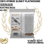 Ernie Ball 2813 Slinky Flatwound 45-105, Senar Bass Elektrik