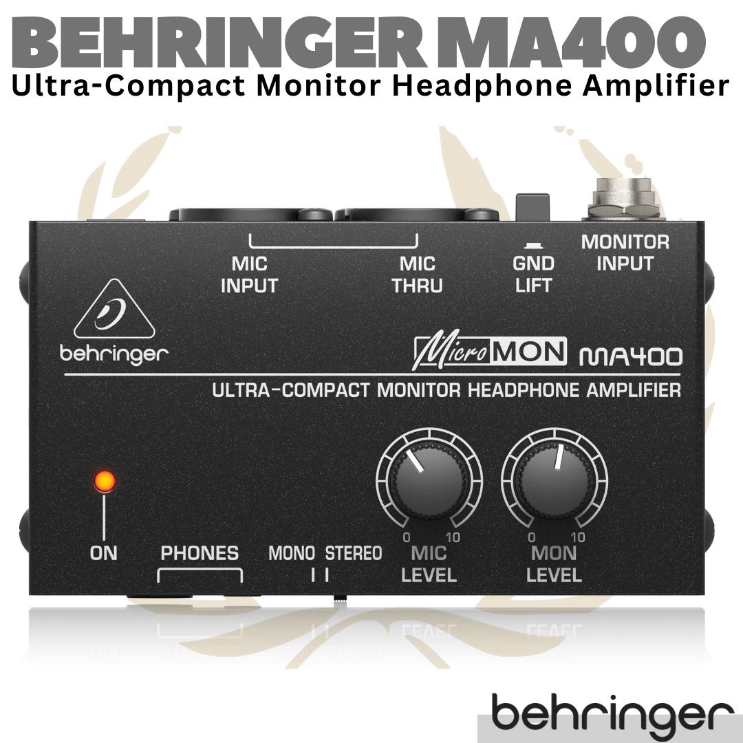 BEHRINGER MICROMON MA400 Ultra Compact Monitor Headphone Amplifier