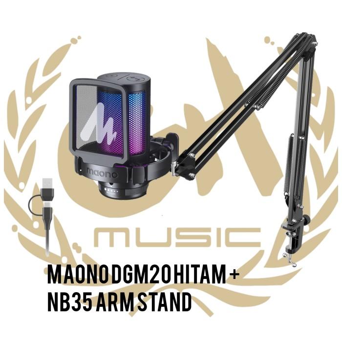MAONO DGM20 Condenser USB Gaming RGB Microphone + Noise Reduction DM20