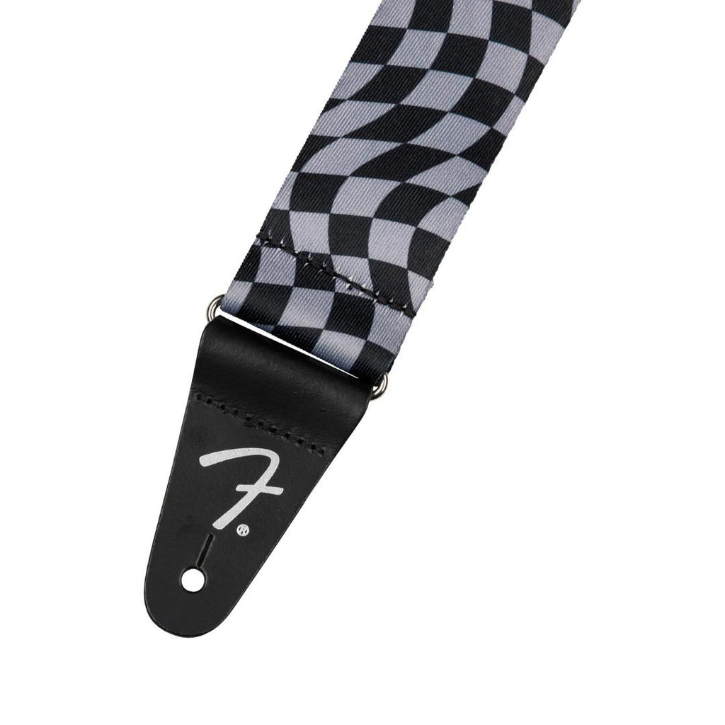 Fender Wavy Checkerboard Polyester Guitar Strap - Strep Gitar