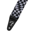 Fender Wavy Checkerboard Polyester Guitar Strap - Strep Gitar