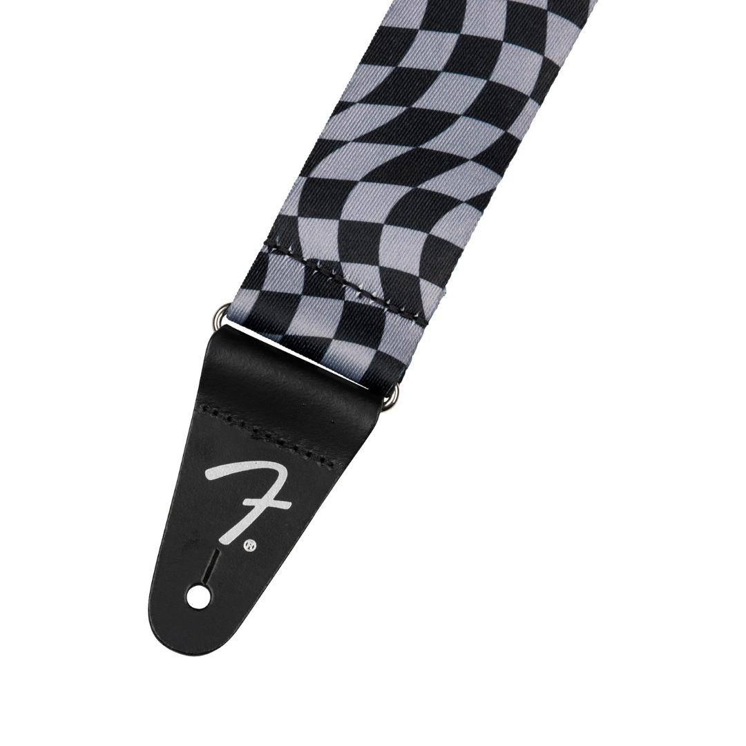 Fender Wavy Checkerboard Polyester Guitar Strap - Strep Gitar