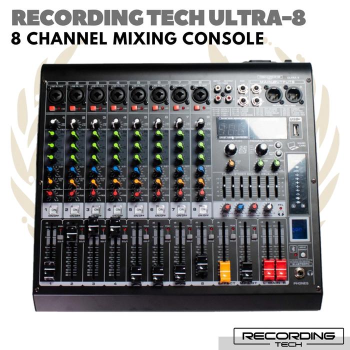 RECORDING TECH ULTRA 8 MIXING CONSOLE | Audio MIxer 8 Channel Ultra8