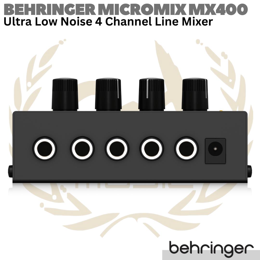 BEHRINGER MICROMIX MX400 4 Channel Line Mixer | Mini Compact Portable
