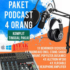 BEHRINGER Q1202USB PLUS MAONO A03, PODCAST 4 ORANG KOMPLIT
