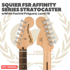 SQUIER FSR Affinity Series Stratocaster w/Pearloid Pickguard Electric Guitar - Gitar Listrik Elektrik Original Asli
