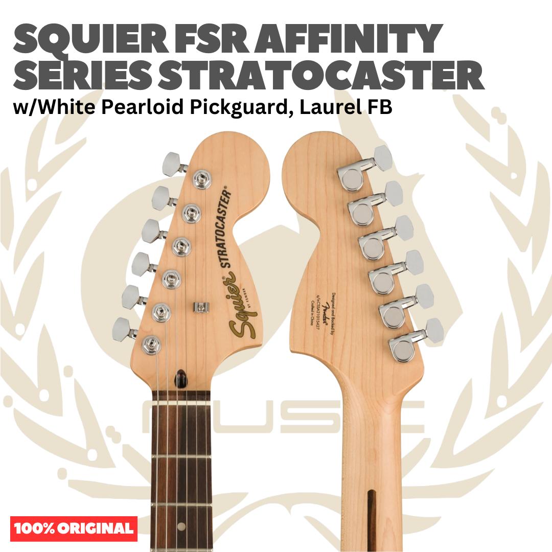 SQUIER FSR Affinity Series Stratocaster w/Pearloid Pickguard Electric Guitar - Gitar Listrik Elektrik Original Asli