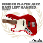 Fender Player Jazz Bass Left-Handed Bass, Pau Ferro FB - Bass Elektrik