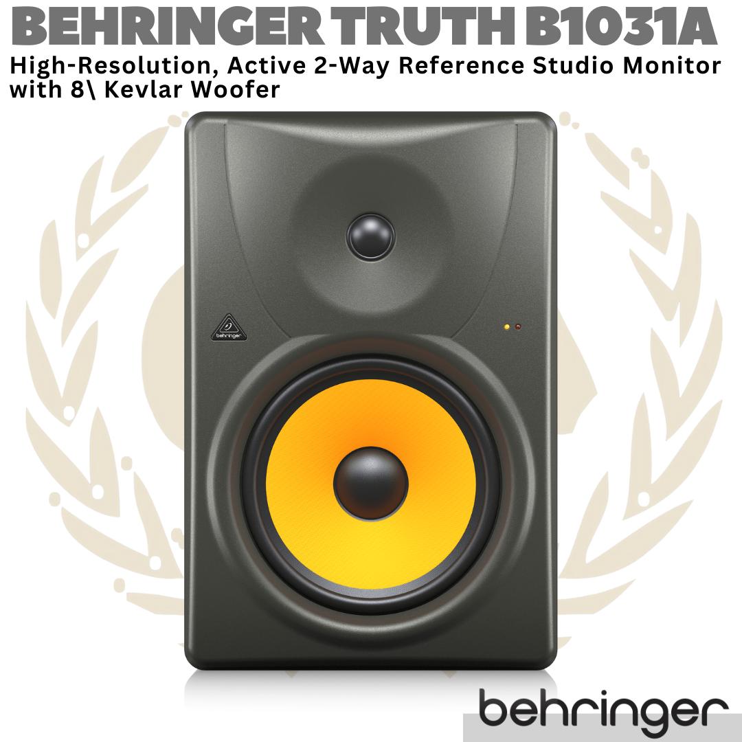 BEHRINGER TRUTH B1031A Active Studio Monitor Speaker 8" Kevlar Woofer