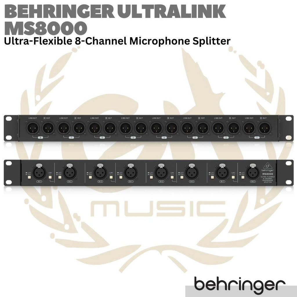 BEHRINGER ULTRALINK MS8000 8 Channel Microphone Splitter
